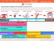 Tablet Screenshot of packersmoversbangalore.in